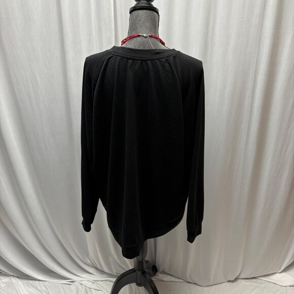 Rae Dunn Womens LOVE Sweatshirt Size 2X Black Long Sleeve Casual Comfy - Picture 4 of 8